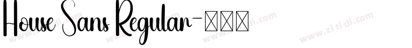 House Sans Regular字体转换